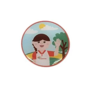 Rainbows Olivia Metal Badge